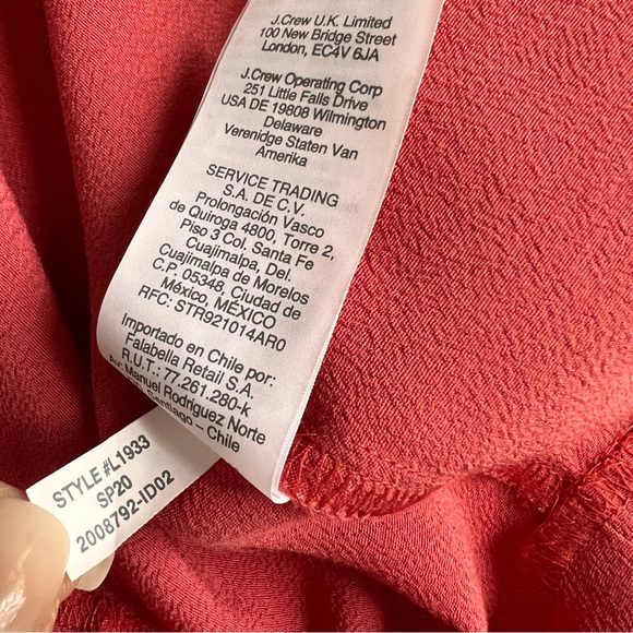 Madewell Button-Front Crepe Shift Easy Dress Rose Pink Small Sz S - Picture 11 of 12